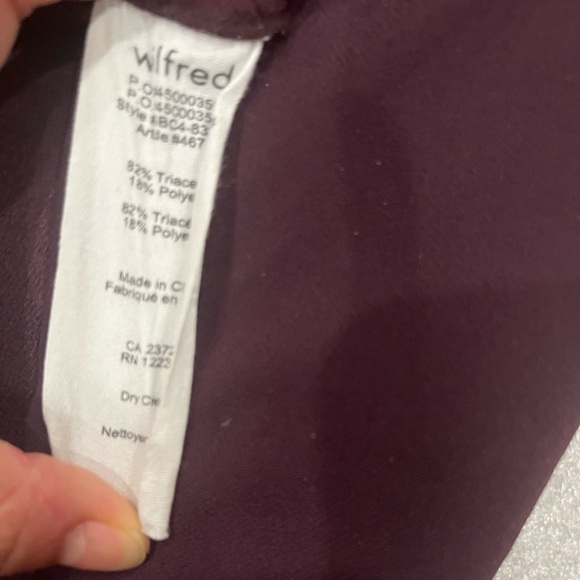 ❤️2/$50❤️[S]Wilfred Elegant Burgundy Sleeveless Raceback Dress - Picture 6 of 6